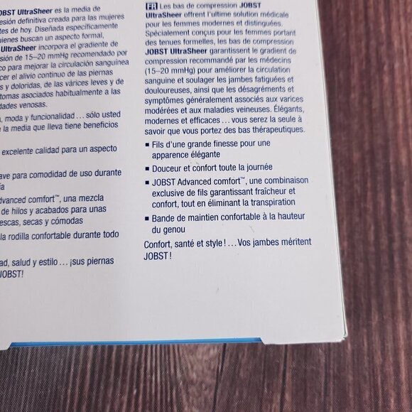 Jobst Medical Compression Stockings Natural 15-20mmHg Large Petite Knee CT - Picture 9 of 13